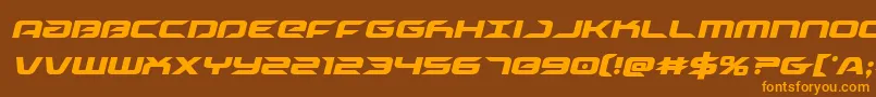 Шрифт Drivecondital – оранжевые шрифты на коричневом фоне