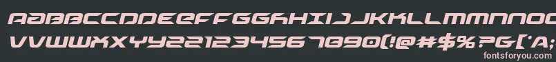 Drivecondital Font – Pink Fonts on Black Background