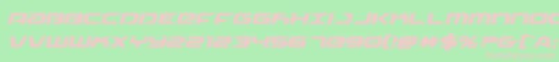 Drivecondital-fontti – vaaleanpunaiset fontit vihreällä taustalla