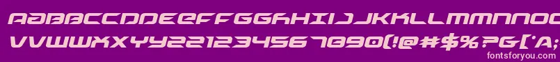 Drivecondital Font – Pink Fonts on Purple Background