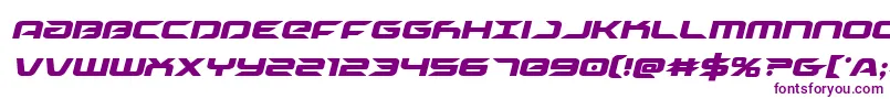 Drivecondital-fontti – violetit fontit valkoisella taustalla
