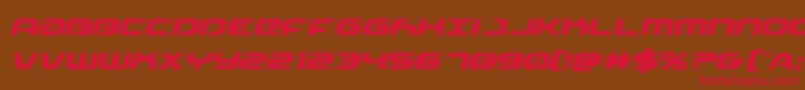 Шрифт Drivecondital – красные шрифты на коричневом фоне