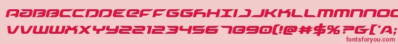 Шрифт Drivecondital – красные шрифты на розовом фоне
