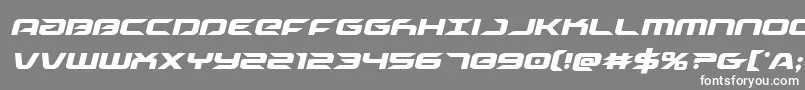 Drivecondital Font – White Fonts on Gray Background