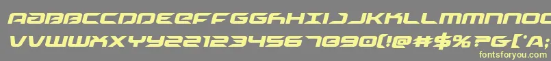 Drivecondital-fontti – keltaiset fontit harmaalla taustalla