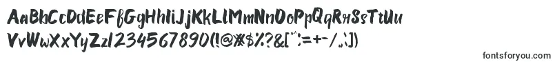 フォントSusan – 筆で書かれたフォント