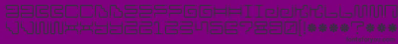 Iron Lounge Dots Font – Black Fonts on Purple Background