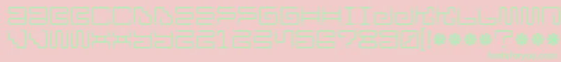 Iron Lounge Dots Font – Green Fonts on Pink Background