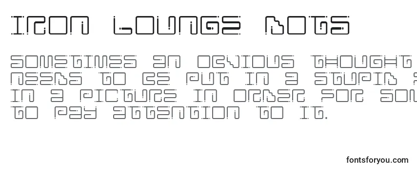 Iron Lounge Dots Font