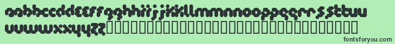 Timecode Font – Black Fonts on Green Background