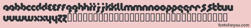 Timecode Font – Black Fonts on Pink Background