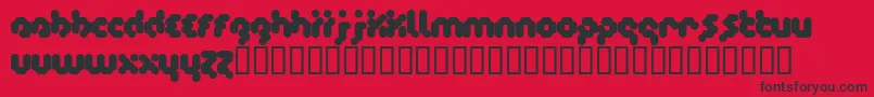 Timecode Font – Black Fonts on Red Background