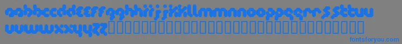 Timecode Font – Blue Fonts on Gray Background