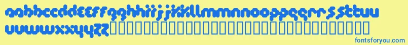 Timecode Font – Blue Fonts on Yellow Background