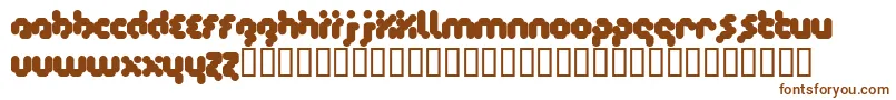 Timecode Font – Brown Fonts on White Background