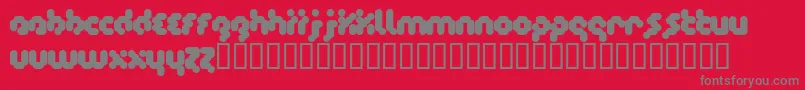 フォントTimecode – 赤い背景に灰色の文字