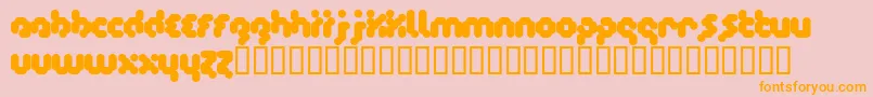 Timecode Font – Orange Fonts on Pink Background