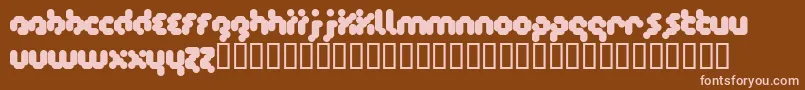Timecode Font – Pink Fonts on Brown Background