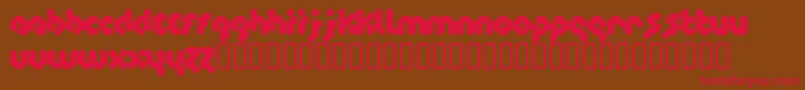 Timecode Font – Red Fonts on Brown Background