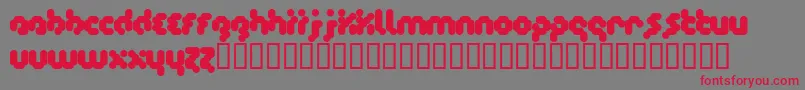 Timecode Font – Red Fonts on Gray Background