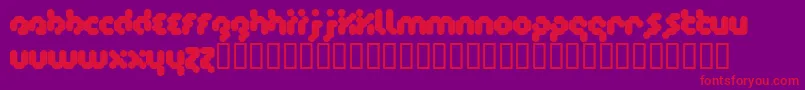 Timecode Font – Red Fonts on Purple Background