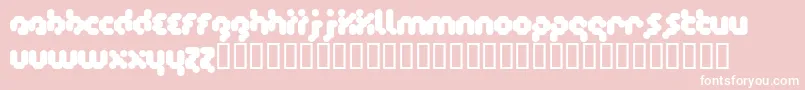 Timecode Font – White Fonts on Pink Background
