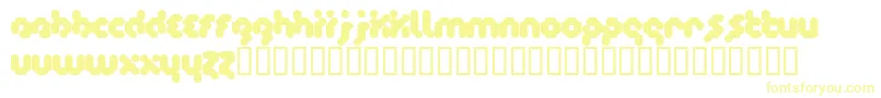Timecode Font – Yellow Fonts on White Background