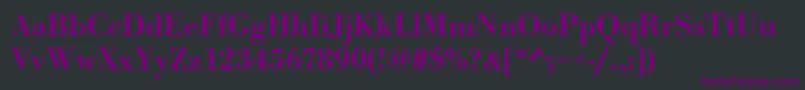 Urwbodonitmed Font – Purple Fonts on Black Background