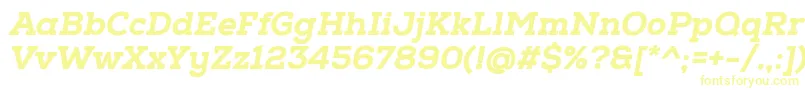 NexaSlabHeavyOblique Font – Yellow Fonts