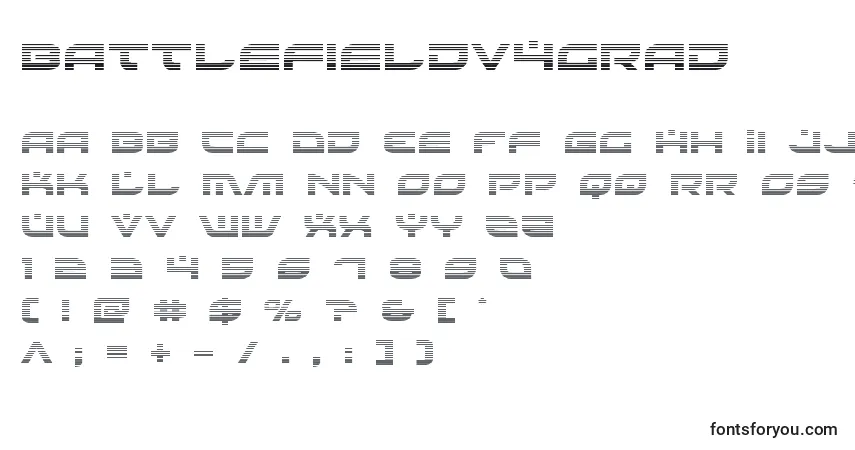 Fuente Battlefieldv4grad - alfabeto, números, caracteres especiales