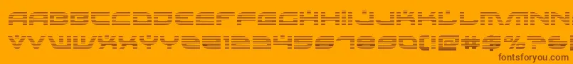 Battlefieldv4grad Font – Brown Fonts on Orange Background