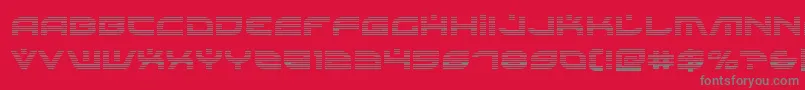 Battlefieldv4grad Font – Gray Fonts on Red Background
