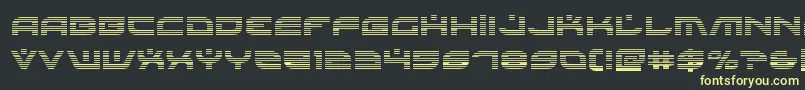 Battlefieldv4grad Font – Yellow Fonts on Black Background
