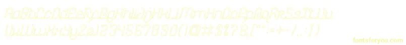 DolphinOceanWaveHollow Font – Yellow Fonts