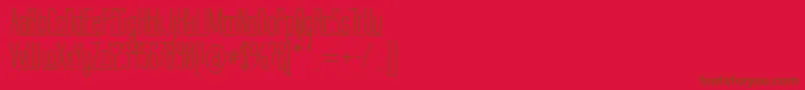 LabtopUnderscore Font – Brown Fonts on Red Background