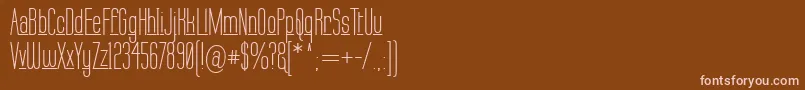 Шрифт LabtopUnderscore – розовые шрифты на коричневом фоне