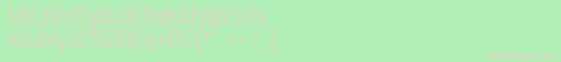 LabtopUnderscore Font – Pink Fonts on Green Background