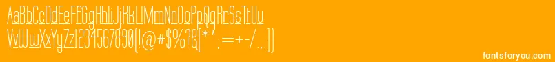 LabtopUnderscore Font – White Fonts on Orange Background