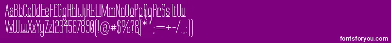 Police LabtopUnderscore – polices blanches sur fond violet