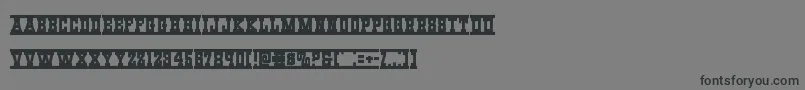 Westernrail Font – Black Fonts on Gray Background