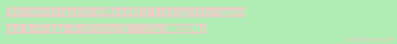 Westernrail Font – Pink Fonts on Green Background