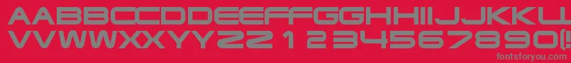 Xoireqe Font – Gray Fonts on Red Background