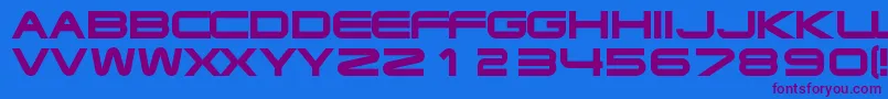 Xoireqe Font – Purple Fonts on Blue Background