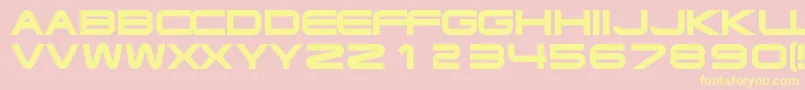 Xoireqe Font – Yellow Fonts on Pink Background