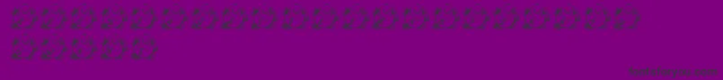 LmsEasterChick-fontti – mustat fontit violetilla taustalla