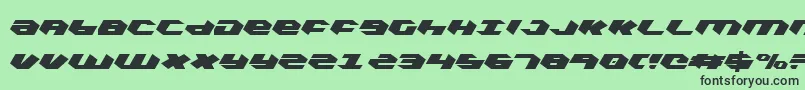 Kubrickc Font – Black Fonts on Green Background