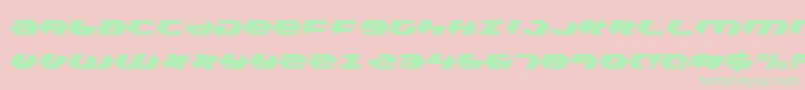 Kubrickc Font – Green Fonts on Pink Background