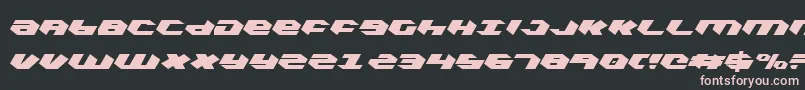 Kubrickc Font – Pink Fonts on Black Background