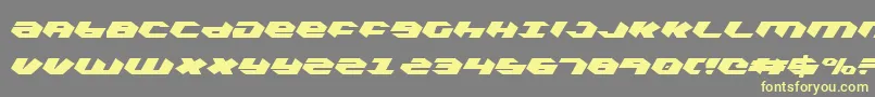 Kubrickc Font – Yellow Fonts on Gray Background