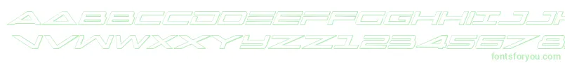 Шрифт Capella3Dital – зелёные шрифты